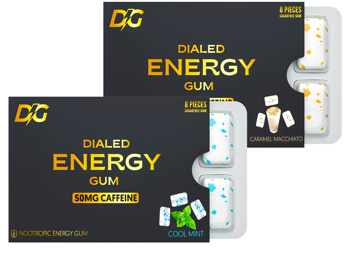 Dialed Gum - Chewable Gum for Improved Energy, Health and Performance